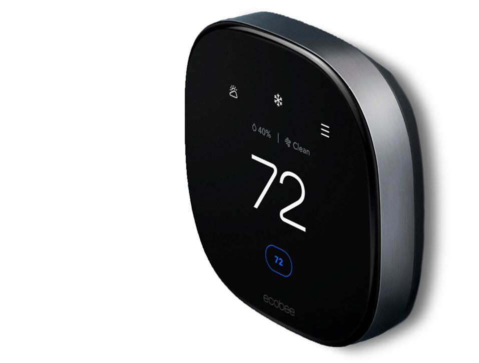 An ecobee smart thermometer.